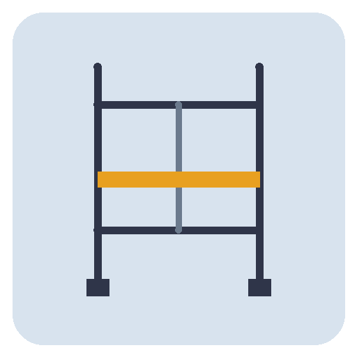 [ECH-CAD-200] Cadre d'échafaudage de façade acier 2,00 × 0,73 m